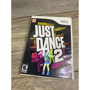 Just Dance 2 Nintendo Wii Game 2010 Ubisoft Complete with Manual CIB 40+ Songs